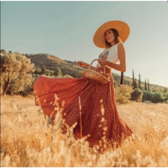 Anthropologie Dresses & Skirts - Anthropologie Kaley Shimmer Maxi Skirt Size Small